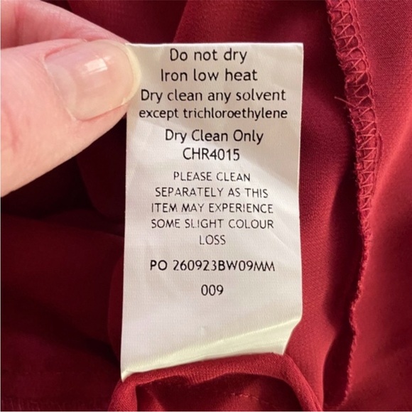 NEW House of CB Mistress Rocks Ruby Crystallised Hanky Hem Dress Medium - Picture 16 of 17